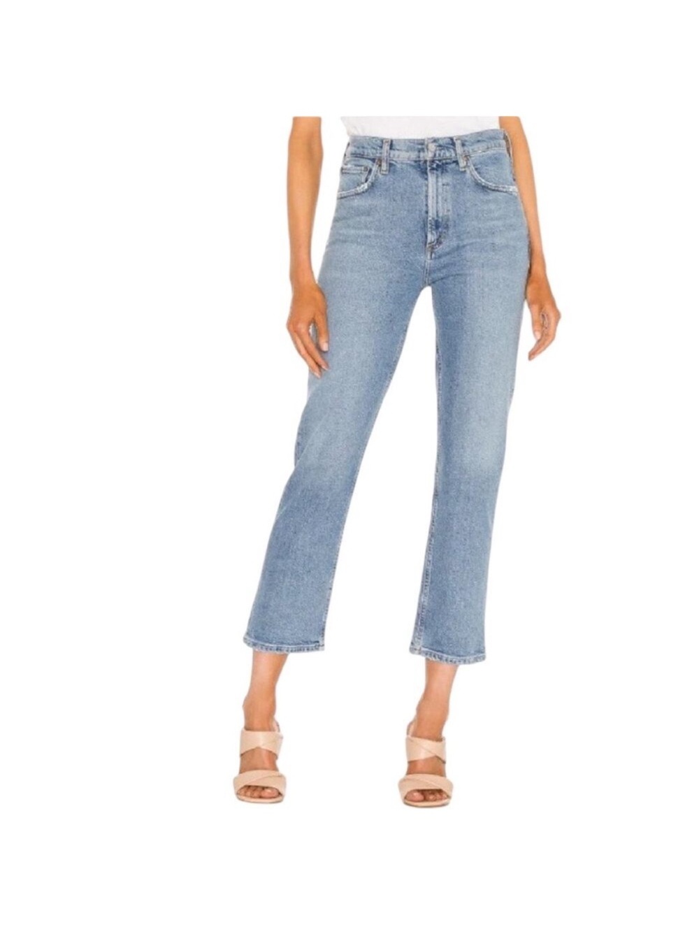 AGOLDE Wilder Mid Rise Comfort Straight Jeans Cascadia Size 28